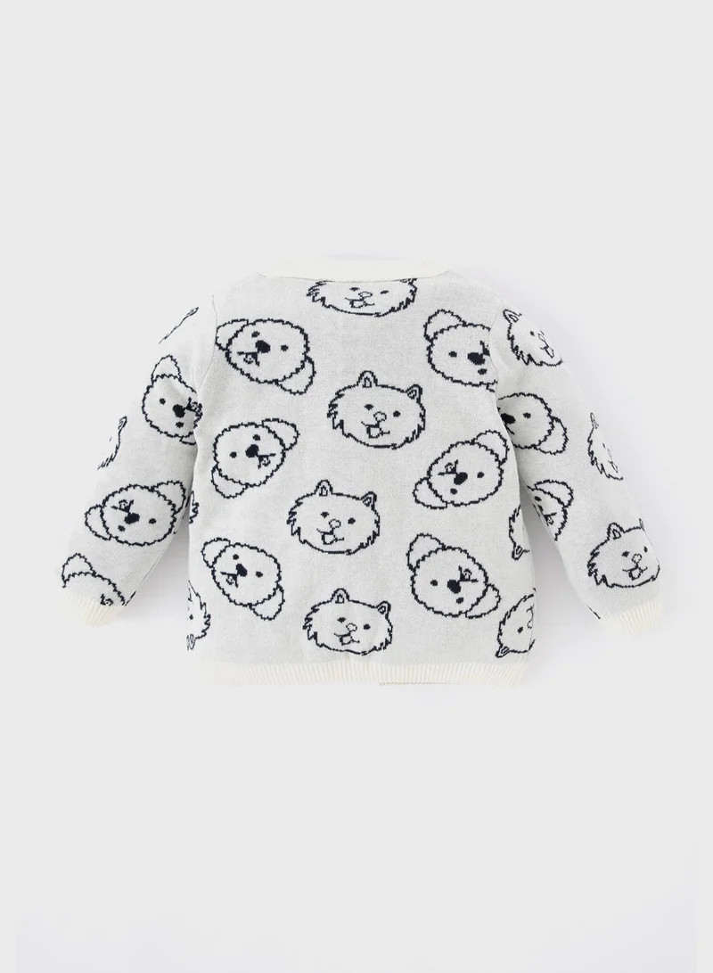 DeFacto Infant Printed Cardigan