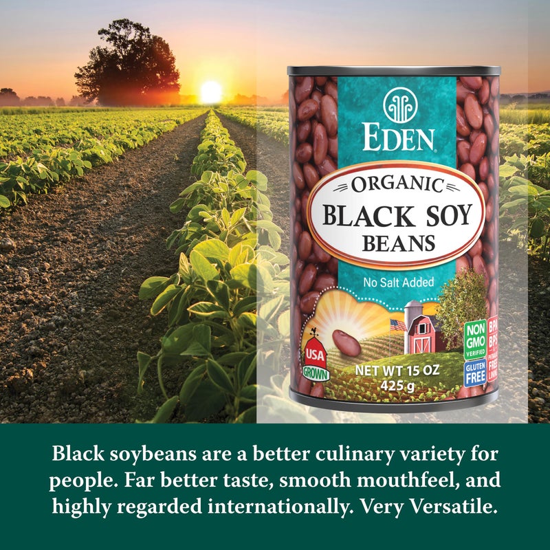 Eden Organic Black Soybeans, 15 oz Can (12-Pack), Complete Protein, No Salt, Non-GMO, Gluten Free, Vegan, Kosher, U.S. Grown, Heat and Serve, Macrobiotic, Soy Beans … - Image 5