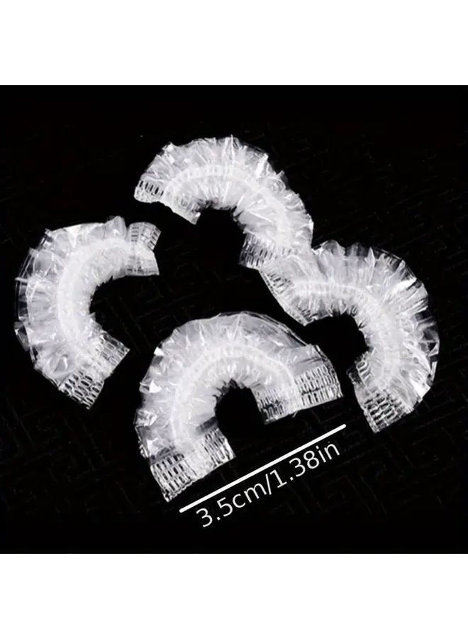 20pcs Transparent High Quality Earmuffs Elastic Shower Ear Cover Design Suitable For Bathing Dyeing Hair Salon Seamless Fit To Prevent Water From Entering Durable Material To Protect Sensitive Ears - Image 5