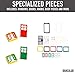 Barcaloo 200 Piece Windows Doors and Roof Tops Building Bricks Play Set 7 Classic Colors Includes Windows Doors and Roof Pieces Classic Colors - Image 4