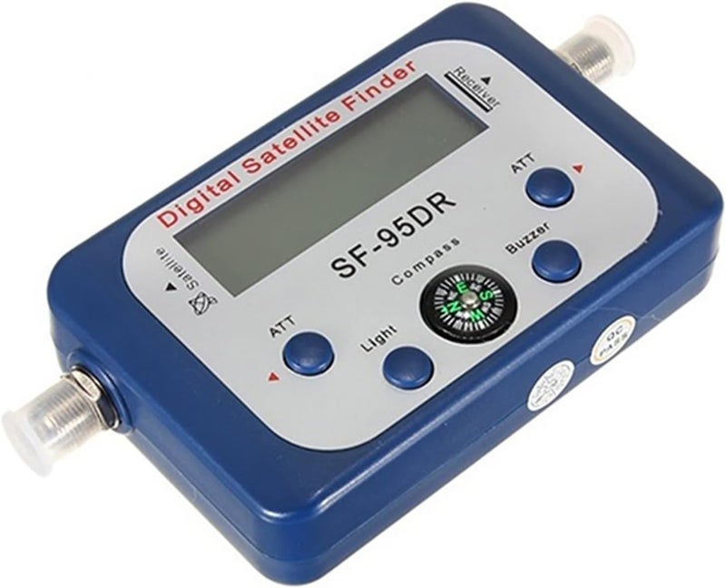 Satellite Signal Finder Meter, Portable Digital LCD Satellite Finder Signal Strength Meter Sky Dish Freesat 950-2150MHz for Adjusting Sat Dish(Blue) - Image 1