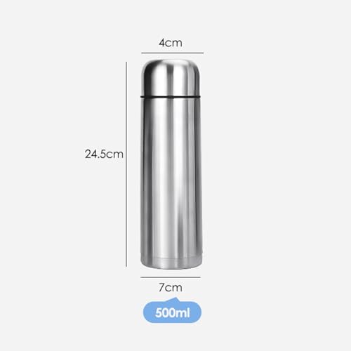 Lzznom Stainless Steel Insulated Thermal Bottle With Cup Double Walled Flask Vacuum Insulated Tumbler Water Bottle for Tea Hot And Cold Drinks Coffee Cup Sport Travel Mug (17 Ounces) - Image 2