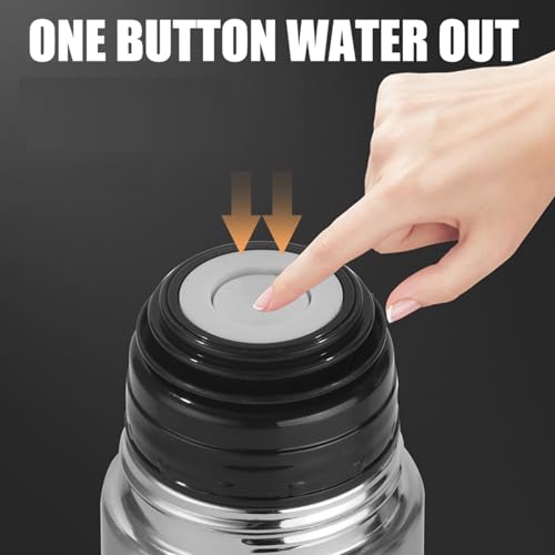 Lzznom Stainless Steel Insulated Thermal Bottle With Cup Double Walled Flask Vacuum Insulated Tumbler Water Bottle for Tea Hot And Cold Drinks Coffee Cup Sport Travel Mug (17 Ounces) - Image 5