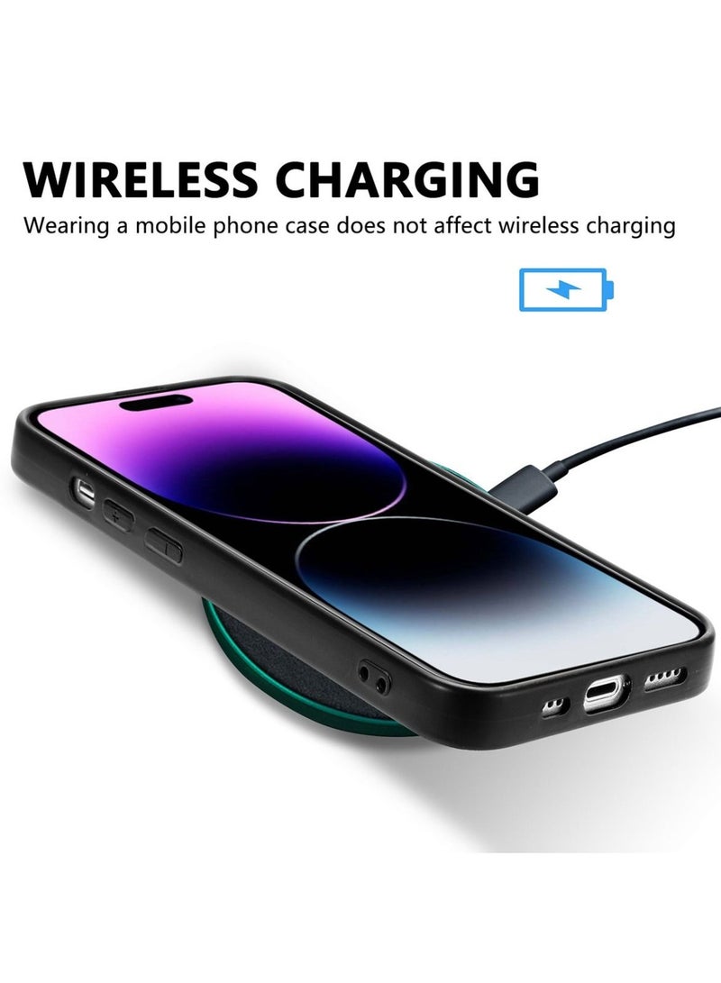 Techie Apple iPhone 14 Pro Max Hand Strap Alligator Pattern Leather Back Case - Green - Image 5