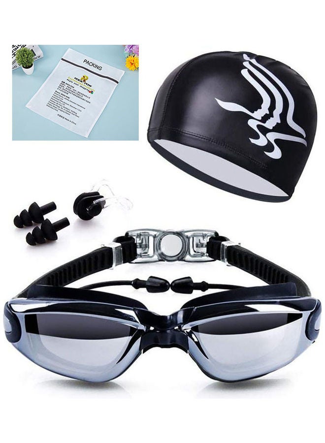 Rock Pow 5-In-1 Swim Goggles And Cap Set