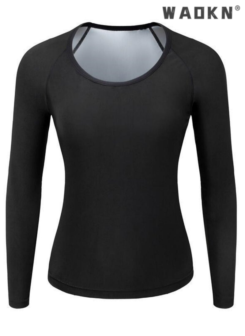 WAOKN Women's Sauna Suit,Ultra Soft Sauna Long Sleeve Thermal Corset for Abdomen,Back and Lugs from Used with Sports and Movement at Home Helps you Burn fat on the Abdomen,Back and Arms,and Body Shaping  - Image 4