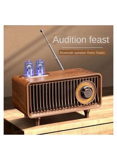 ARNOTEC MusicApollo Retro Bluetooth Speaker Memory Card U Disk AUX Retro Radio Speaker with LED Light for Computer Laptop (Wooden)  - Image 2