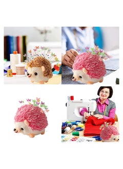 SYOSI Hedgehog Shape Pin Cushion, Cute Pincushions Sewing Kit Lovely Needle Cushions Pins Holder Sewing Accessories Supplies with 100Pcs Colored Butterfly Pins for Quilting DIY Crafts Patchwork  - Image 3