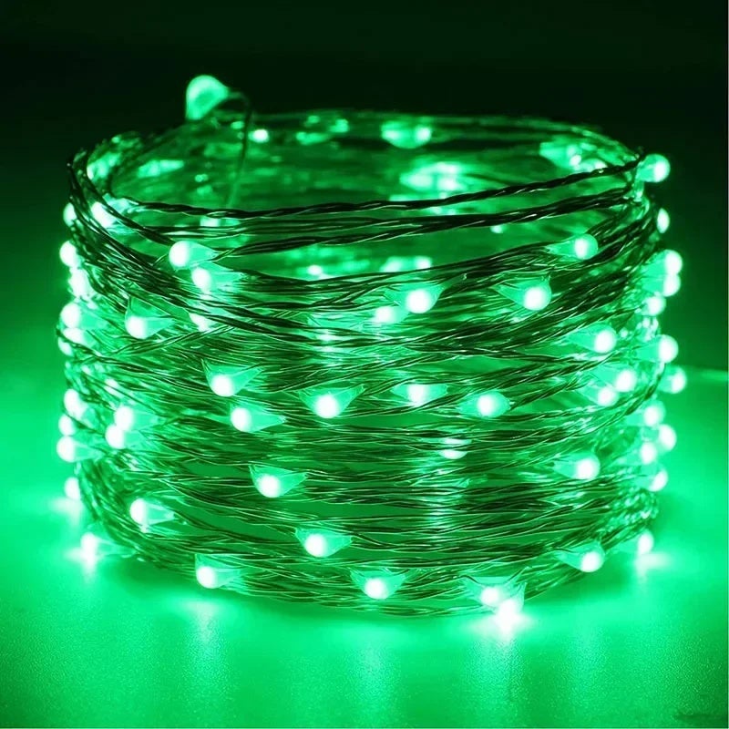 2-100M Christmas Outdoor Lights String LED Garland Lights Decor Fairy Lamp Strings Wedding Party Holiday Decorations Photo Props - Image 1