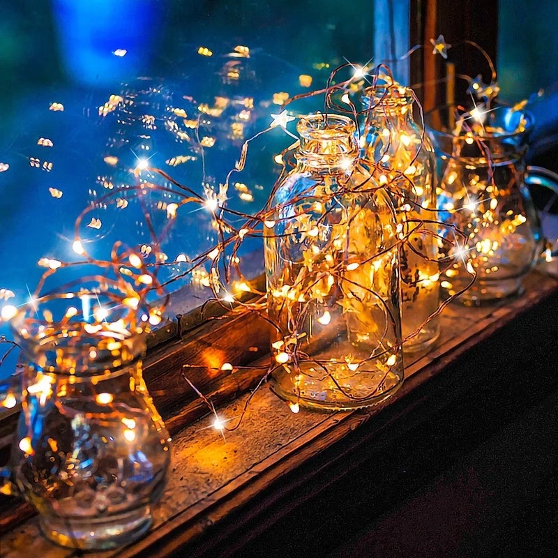 2-100M Christmas Outdoor Lights String LED Garland Lights Decor Fairy Lamp Strings Wedding Party Holiday Decorations Photo Props - Image 3