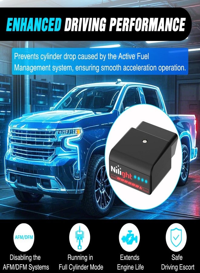 Nilight AFM Disabler Active Fuel Management Delete AFM/DFM Disabler for 5.3 Silverado Chevy 2010-2018 GMC Sierra Yukon Tahoe Avalanche Cadillac Escalade V6 & V8 Engine 3.6L 5.3L 6.0L 6.2L Vehicle Red - Image 4