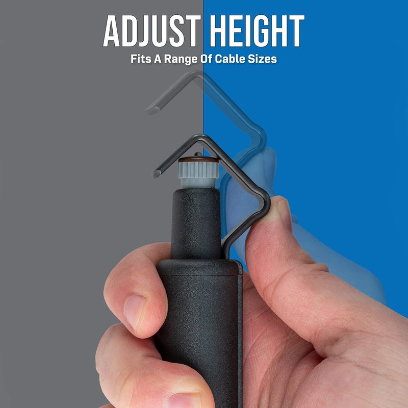 Jonard Tools CST-1900 Round Cable Stripper for Fast and Precise Jacket Removal, 3/16" to 1 1/8" Diameter - Image 4