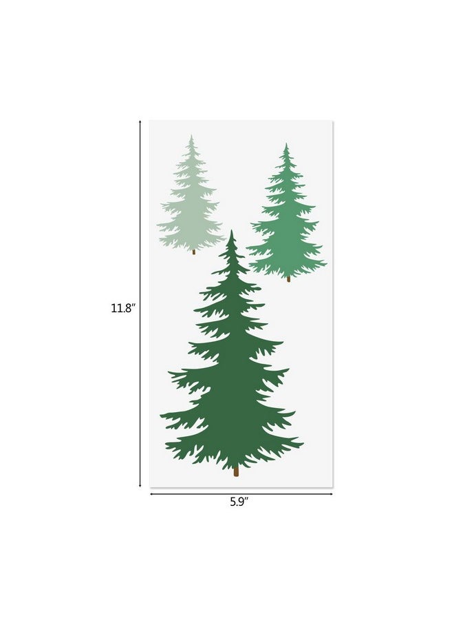 Tree Stencils Tall Pine Fir Tree Cypress Cedar Fall Wall Stencil 3 Packs For Painting On Wood Furniture Canvas Home Decor Crafts Trees Reusable Mylar Stencils 6X12