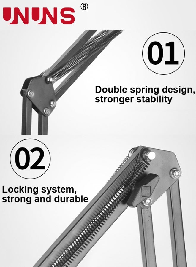 UNUNS Ring Light With Stand,8'' Selfie Ring Light With Stand and Phone Holder for Phone,Dimmable LED Desk Ring Light for Video Recording,Vlog,Live Streaming Tiktok,YouTube - Image 5