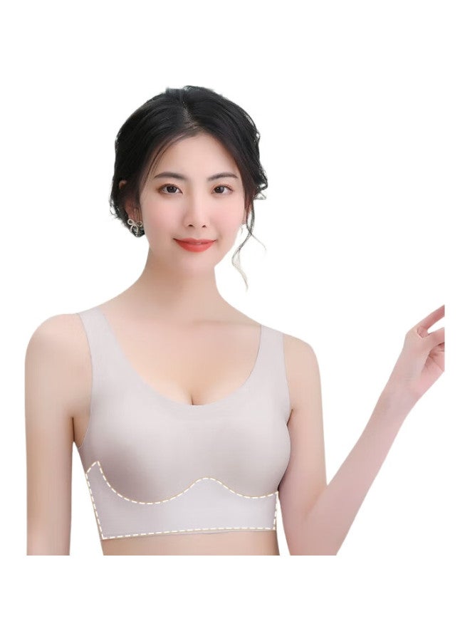GUJIN Women'S Sports Bra Fixed Cup Seamless Wirefree Traceless Vest-Style Push-Up Bra Small Bra - Image 2