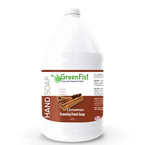 GreenFist Foaming Hand Soap Refills Cinnamon Scent Jug Foam Refill Made in USA 128 ounce 1 Gallon - Image 2