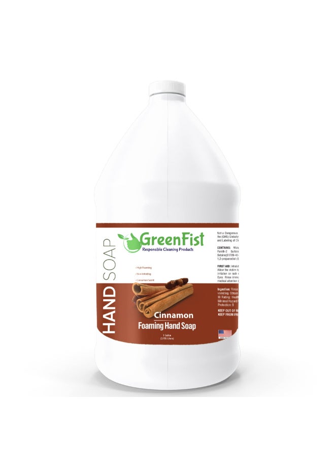 GreenFist Foaming Hand Soap Refills Cinnamon Scent Jug Foam Refill Made in USA 128 ounce 1 Gallon - Image 3