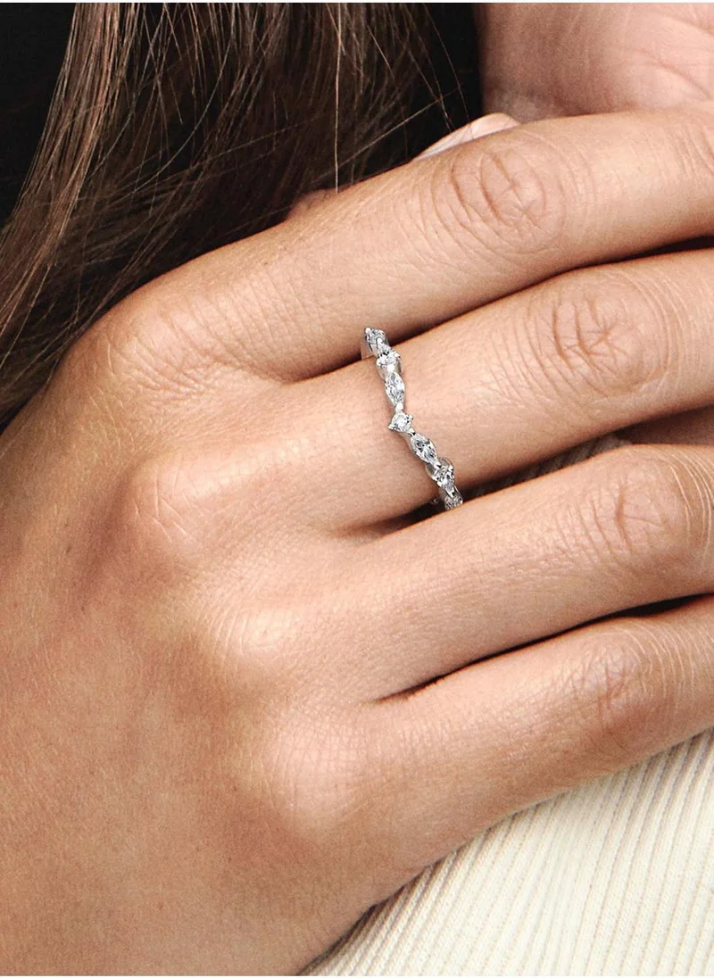 PANDORA  Pandora Timeless Wish Sparkling Alternating Ring for Women | Best Price UAE