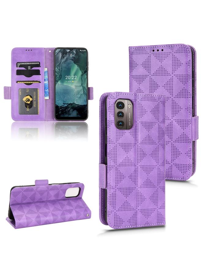S-TOP Case For Nokia G21 / G11 Symmetrical Triangle Leather Phone Case - Image 1