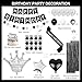 jenmir Black Silver Birthday Decorations for MenFringe Curtains Happy Birthday BannerRed balloonsCake Toppers for Boys - Image 4