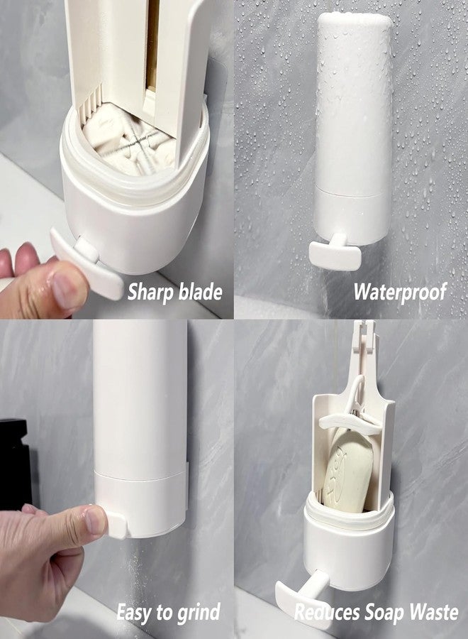 Conziv Bar Soap Dispenser, Soap Grinder for Bar Soap Wall-Mounted, Waterproof Soap Grinder for Bar Soap, No Drilling for Bathroom, Kitchen, Hotel - Image 2