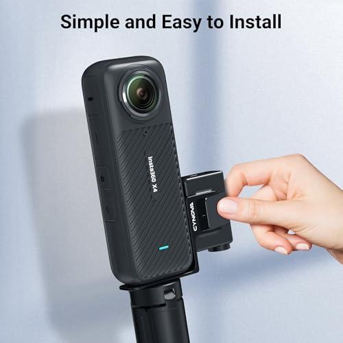 CYNOVA Insta 360 X4 DJI Mic Mini Mount, Invisible Mic Bracket for Insta360 X4 Accessories, Compatible with Insta360 X4 / X3（with 3.5mm Audio Cable） - Image 5