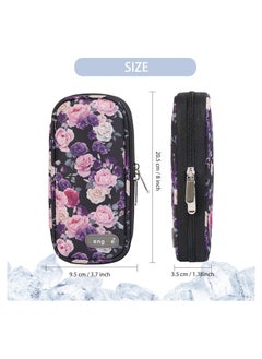 Leng Ke Insulin Cooler Travel Case for Diabetic, Insulin Cooling Case Travel Portable Insulin Pen Carrying Case Cooler Bag Organizer for Diabetic Supplies with 2 Ice Pack  - Image 4
