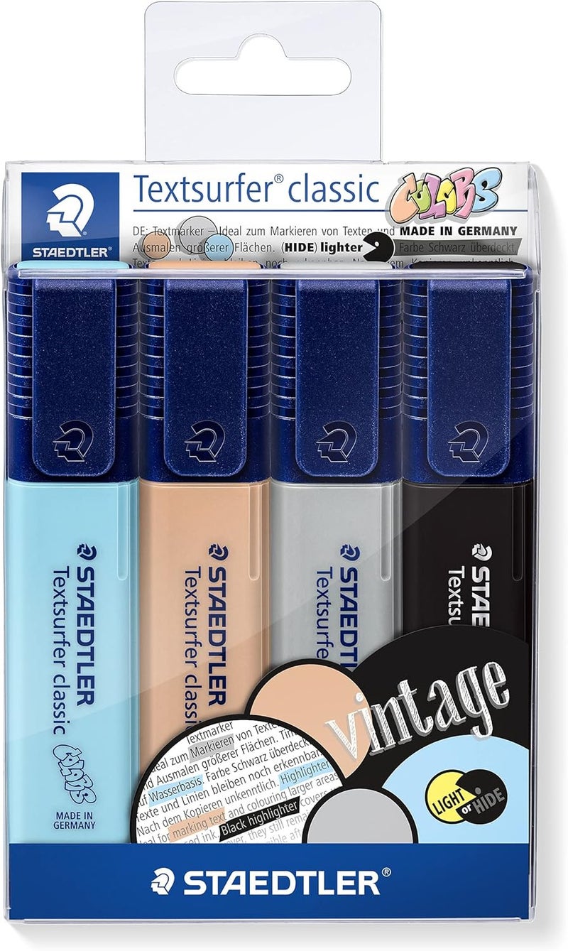 Staedtler Textsurfer Classic Highlighter Set - Vintage Colors - Image 1