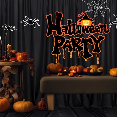 MEETSKY Black Backdrop Curtains for Parties 10ft x 8ft Party Photo Background Curtain Rod Pocket Fabric Drapes Panels for Boys Birthday Holiday Home Halloween Decoration 5ft x 8ft 2 Panels - Image 3