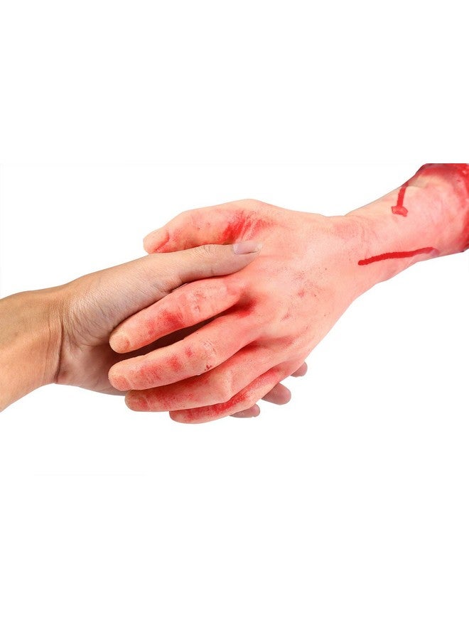 Jashem Scary Fake Bloody Hand Broken Terror Severed Hand Body Prank Party Props For Halloween Party Decoration And Haunted House Cosplay - Image 4