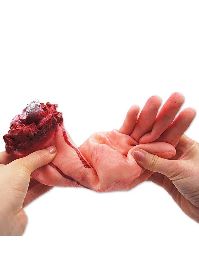 Jashem Scary Fake Bloody Hand Broken Terror Severed Hand Body Prank Party Props For Halloween Party Decoration And Haunted House Cosplay - Image 3