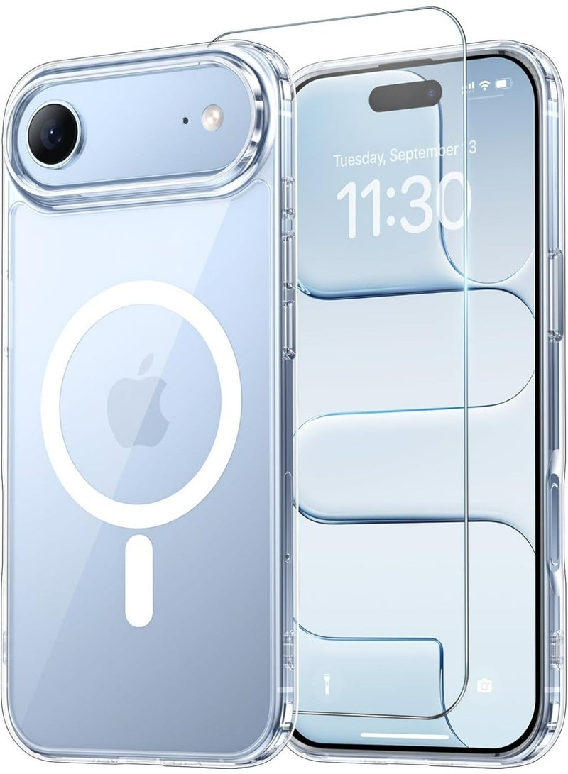 Aurheim iPhone 17 Air , Compatible with MagSafe Accessories, TPU, Military-Grade Drop Protection, Shock-Absorbing Air Guard Corners, Hybrid Series, Clear (iPhone 17 Air) - Image 1
