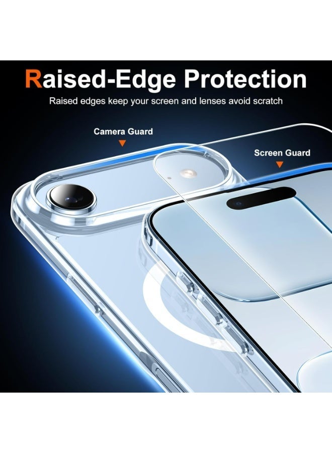 Aurheim iPhone 17 Air , Compatible with MagSafe Accessories, TPU, Military-Grade Drop Protection, Shock-Absorbing Air Guard Corners, Hybrid Series, Clear (iPhone 17 Air) - Image 4