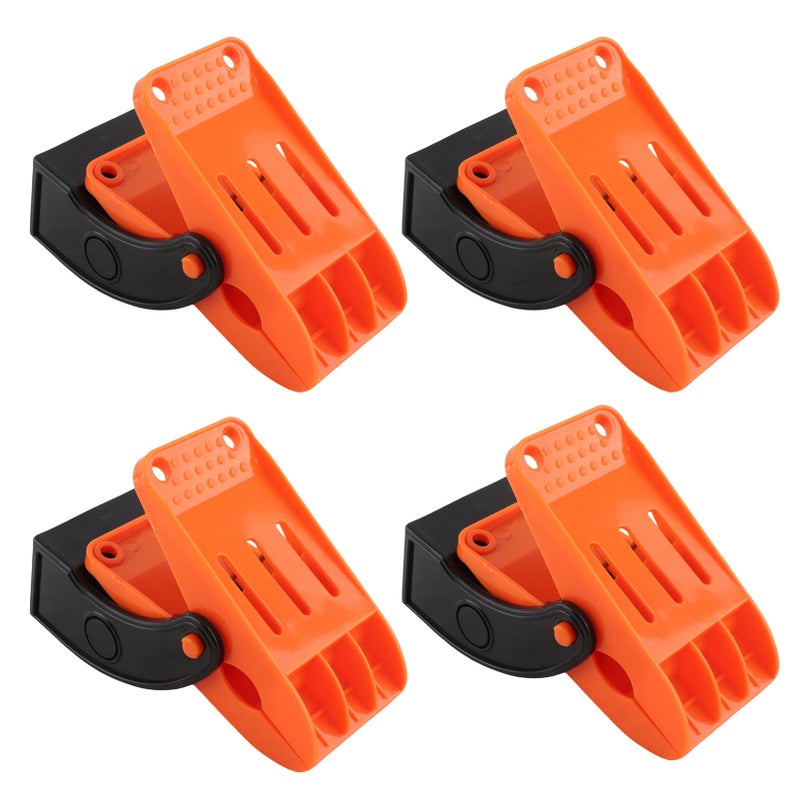 4 Sets Car Wash Mat Clamp Anti Slip Stainless Steel Oxidation Proof Car Wash Floor Mat Hanger for Vehicle - Image 1