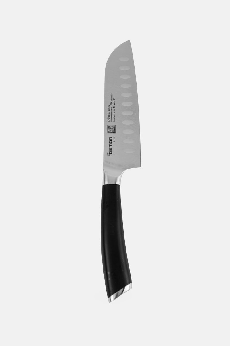 Fissman 1 Pc Stainless Steel Santoku Knife13 cm, Black  - Image 1