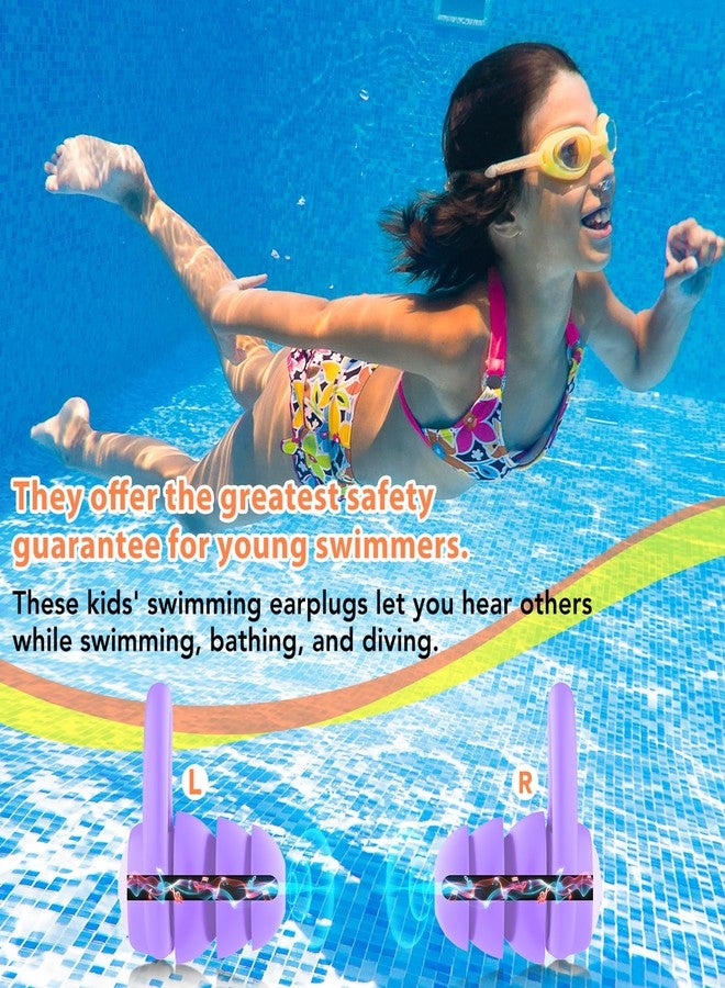 WLSCTY Swimming Ear Plugs Waterproof Earplugs - 3 Pairs Silicone Swim Ear Plugs for Kids, Water Sports Earplugs for Showering, Bathing, Surfing - Keep Ear Water Out (Kids- Black, Pruple, Blue) - Image 4