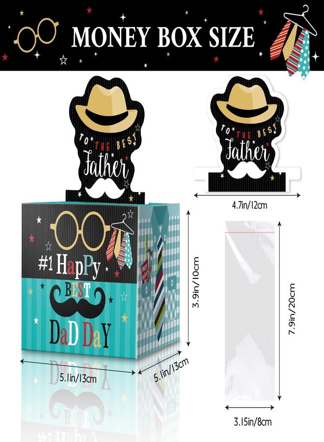 Linelglobal Father's Day Gift Box for Cash Gift, Pull Put Money Box, Surprise Cash Holder for Dad - Blue - Image 2