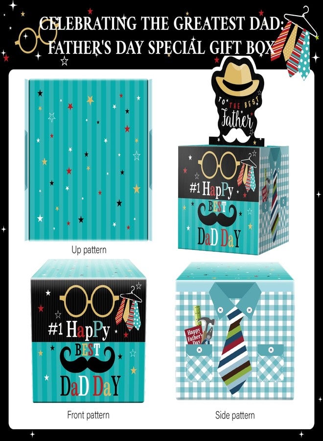 Linelglobal Father's Day Gift Box for Cash Gift, Pull Put Money Box, Surprise Cash Holder for Dad - Blue - Image 3