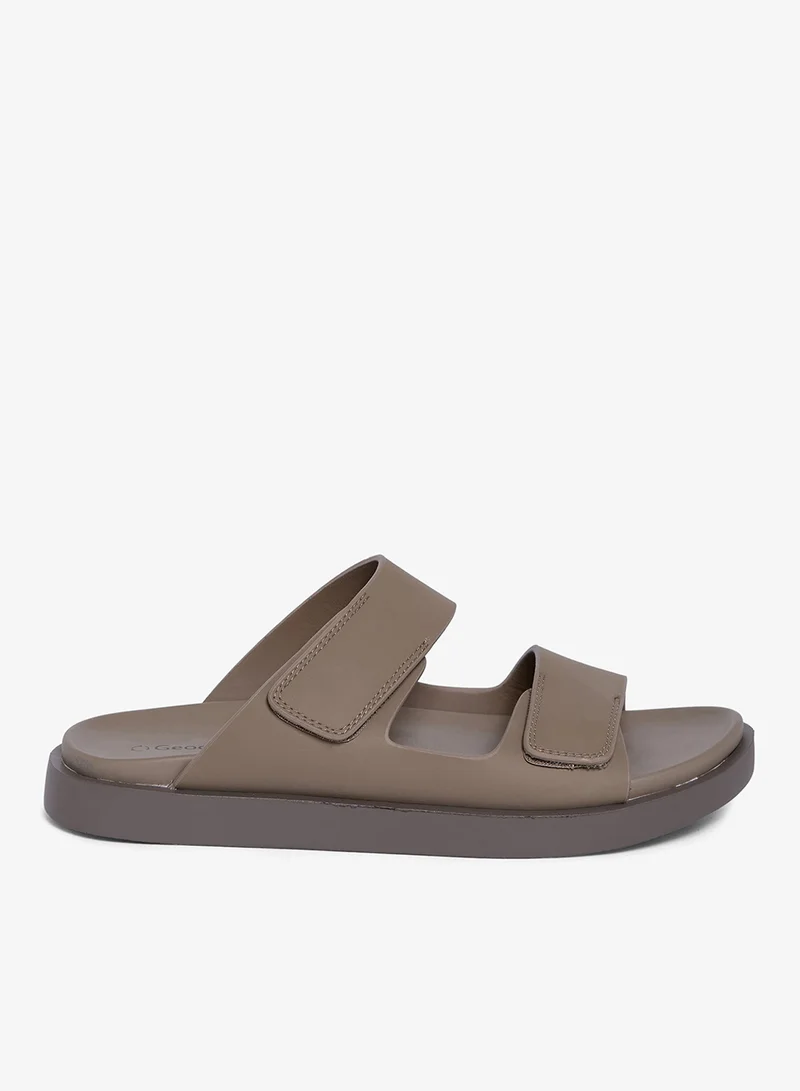 Geoomnii Geoomnii Men’s Arabic Sandals – Comfortable Casual Leather Slide Sandals for Everyday Wear