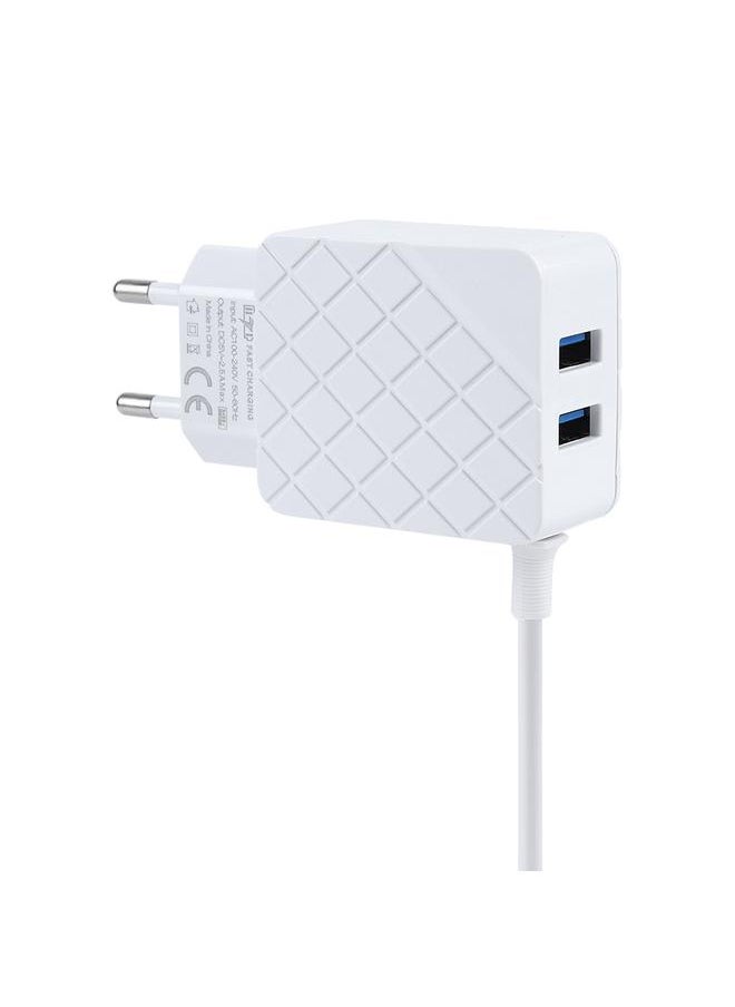 Thoraya - For Travel Charging Dual USB Fast Charger DC 5V/2.5A 12.5W Fast Charging Travel Charger - Image 1