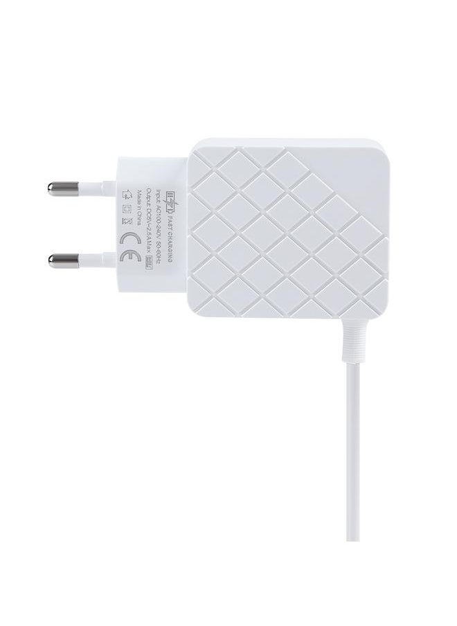 Thoraya - For Travel Charging Dual USB Fast Charger DC 5V/2.5A 12.5W Fast Charging Travel Charger - Image 1