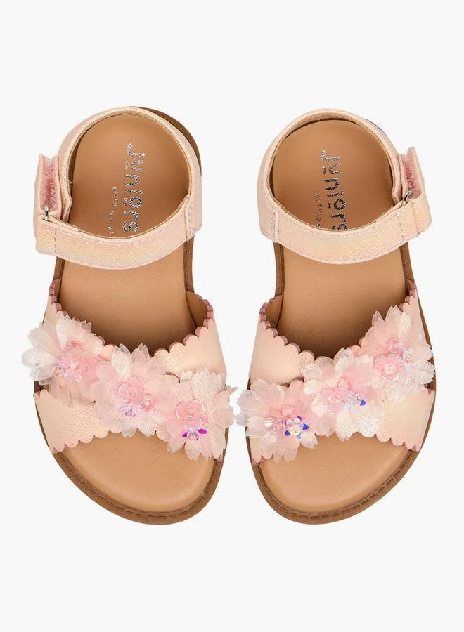 JUNIORS Girls Hook and Loop Sandals