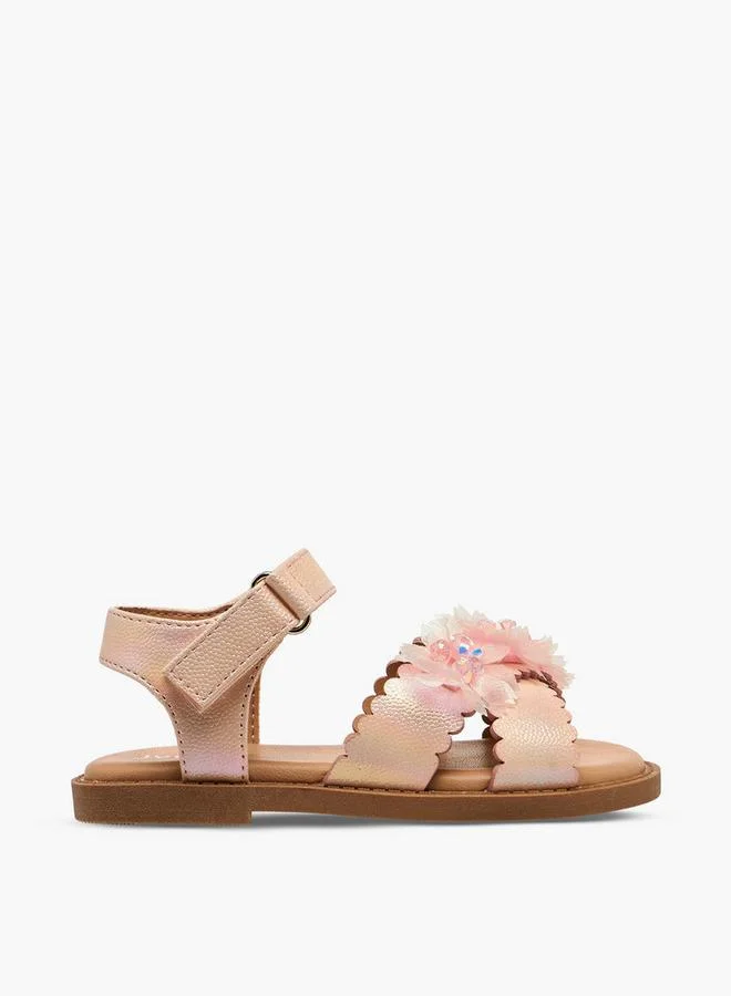 JUNIORS Girls Hook and Loop Sandals