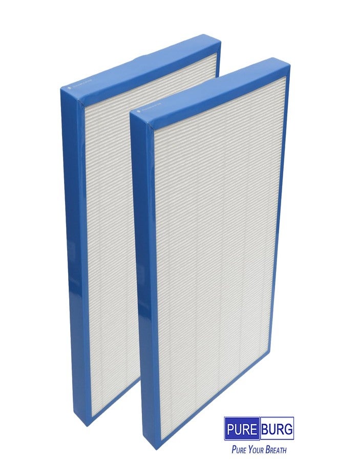 PUREBURG فلتر بديل من PUERBURG متوافق مع جهاز تنقية الهواء WISESKY WS310A، عبوة من قطعتين H13 HEPA + كربون نشط، ترشيح ثنائي المراحل ثلاثي المراحل - Image 5