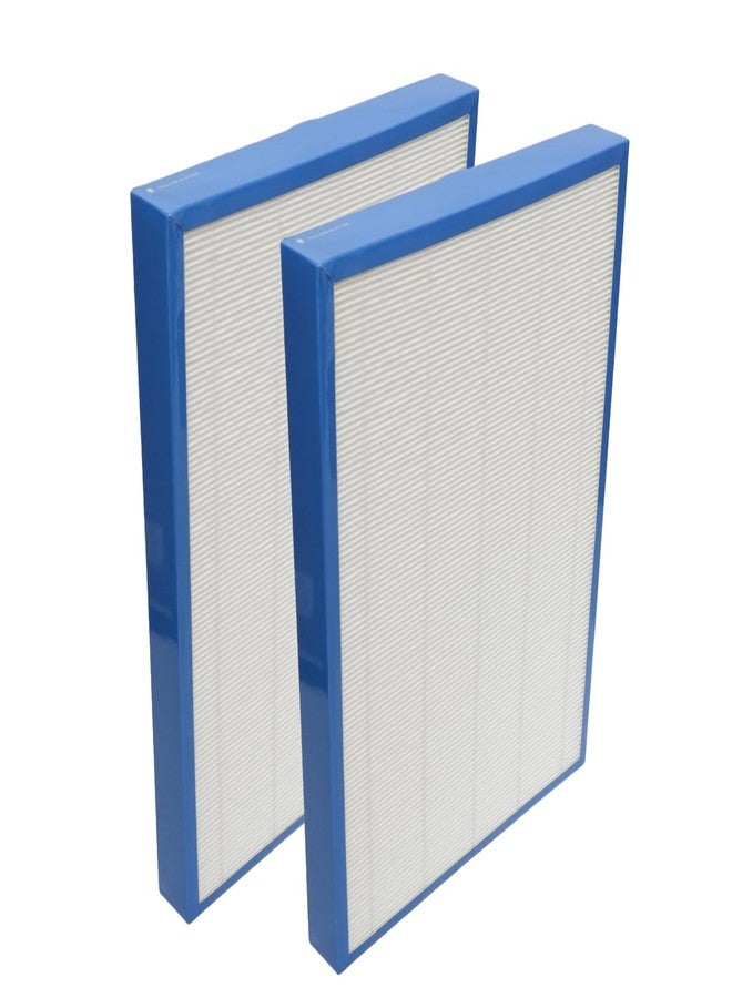 PUREBURG فلتر بديل من PUERBURG متوافق مع جهاز تنقية الهواء WISESKY WS310A، عبوة من قطعتين H13 HEPA + كربون نشط، ترشيح ثنائي المراحل ثلاثي المراحل - Image 1