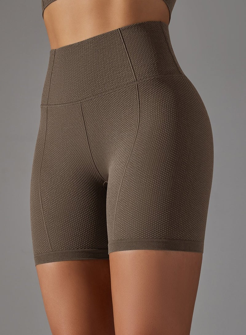 Loquat Yoga Tight Fitting Stretch Soft Pants Brown  - Image 2