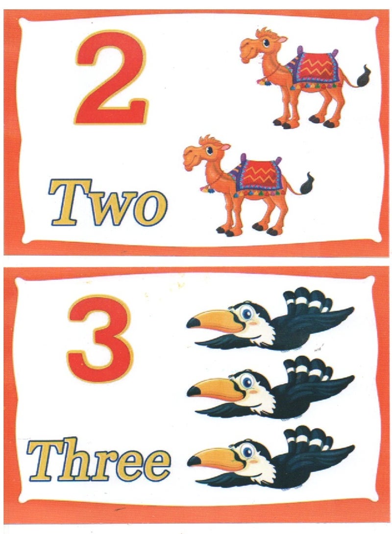 A Set Of Educational Cards For Numbers In The English Language - Image 2