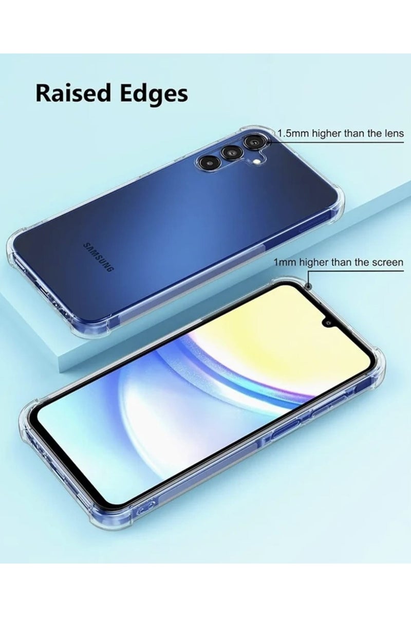 حافظة سامسونج جالاكسي A16، مصممة لهاتف جالاكسي A16، حافظة نحيفة ومرنة من مادة البولي يوريثان الحراري وممتصة للصدمات، غطاء من السيليكون الناعم المطاطي مناسب لهاتف سامسونج جالاكسي A16 (شفاف) كفر - Image 3