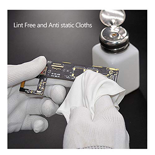 AAWipes Cleanroom Cloth Wipes 9"x9" (Bag of 150 Pcs) Double Knit 100% Polyester Wipers Lint Free Cloths with Ultra-fine Filaments, Laser Sealed Edge, Class 100 Cloths, Ultra-soft Wipes CP14009 - Image 3