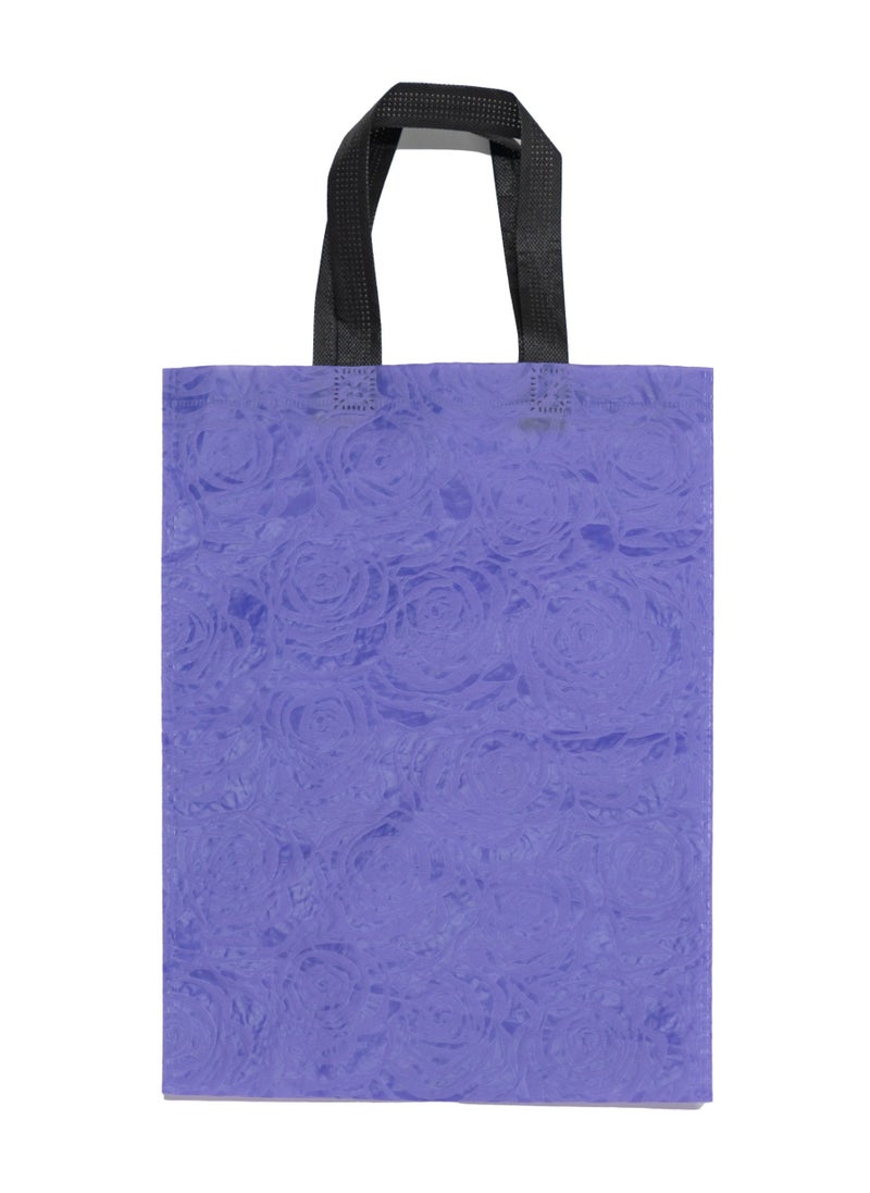 Generic - Floral, fancy, non-woven, eco friendly bags for elegant shopping. Pack of 10- 40L*30W (cms) - Image 1